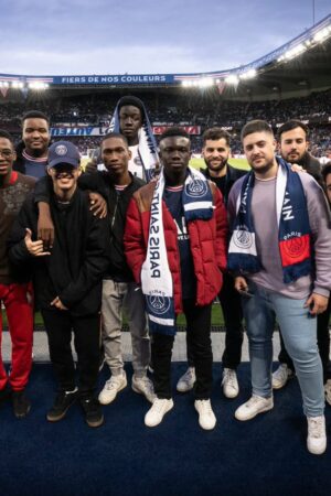 Les gagnants au stade du PSG